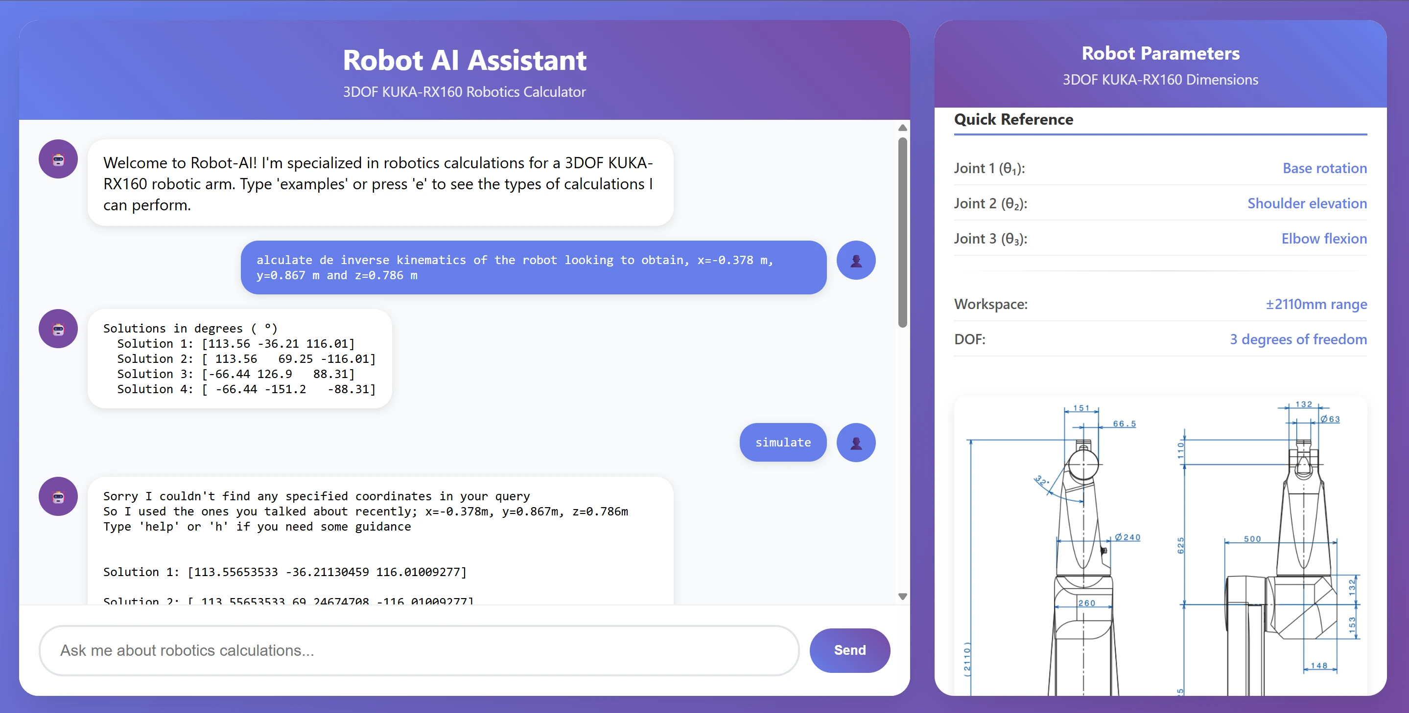PatotIA - AI Assistant for calculations and 3D simulation